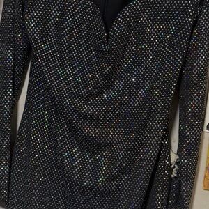 Guess Black Sequin Dress